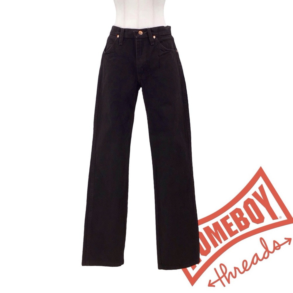 Wrangler Black Flare Wide Leg Jeans. Size 28